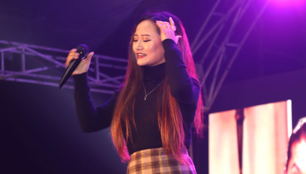 एक्स्पोमा कलाकारले नचाउँदै दर्शक