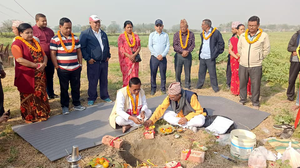 मुसहर वस्तीको आवास शिलान्यास