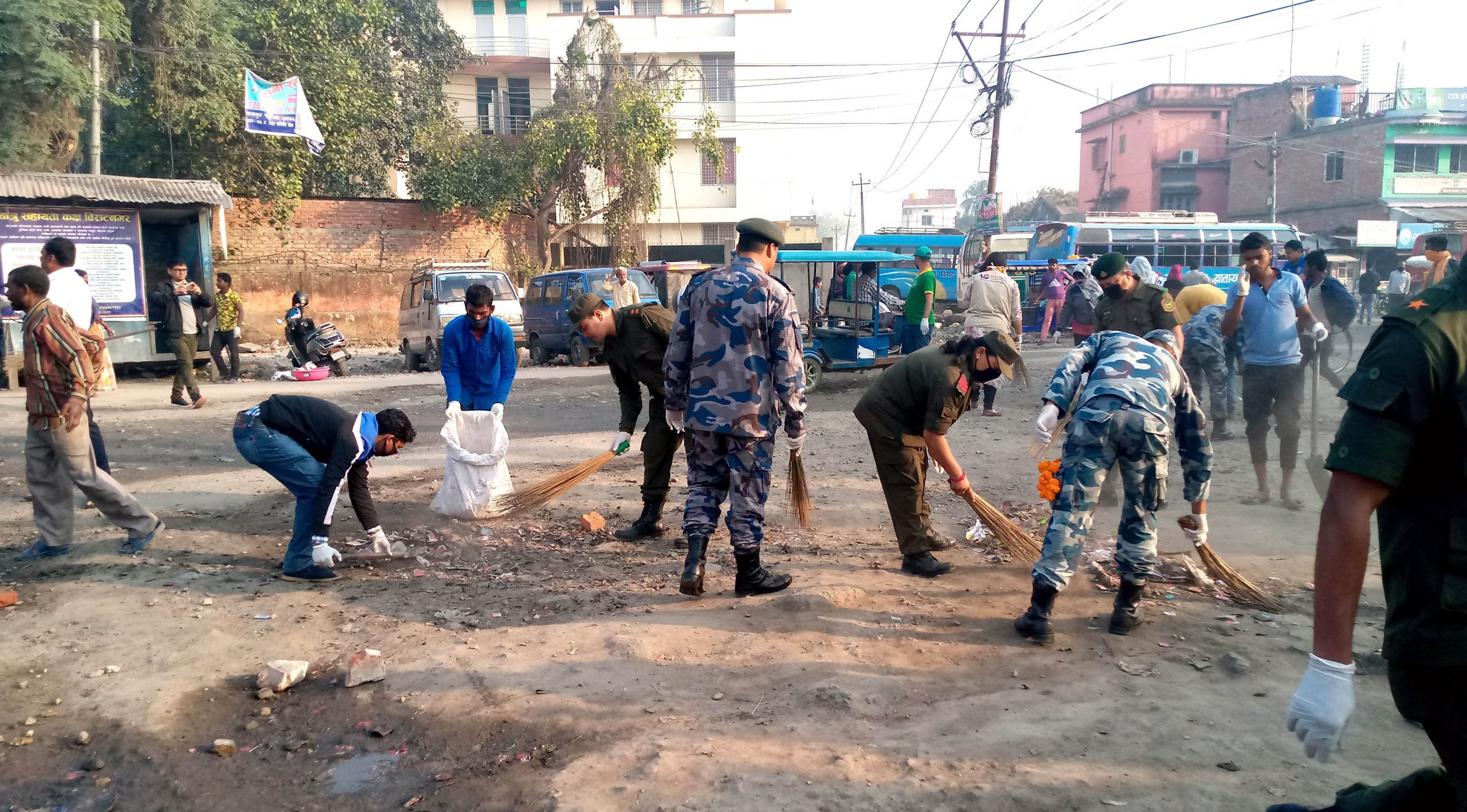 सीमा क्षेत्रमा सरसफाई