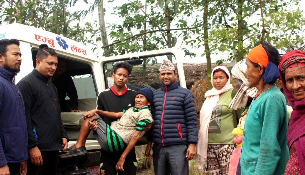 राईलाई अस्पताल लगियो