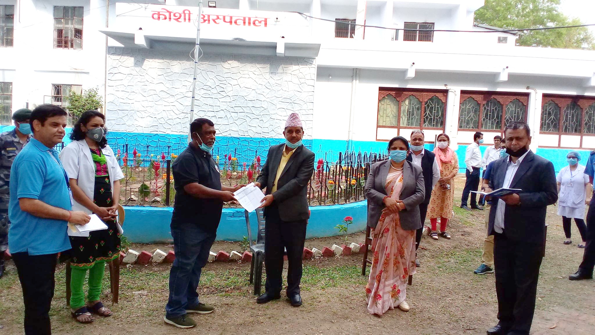 कोभिड अस्पताललाई आइसीयु वेड हस्तान्तरण