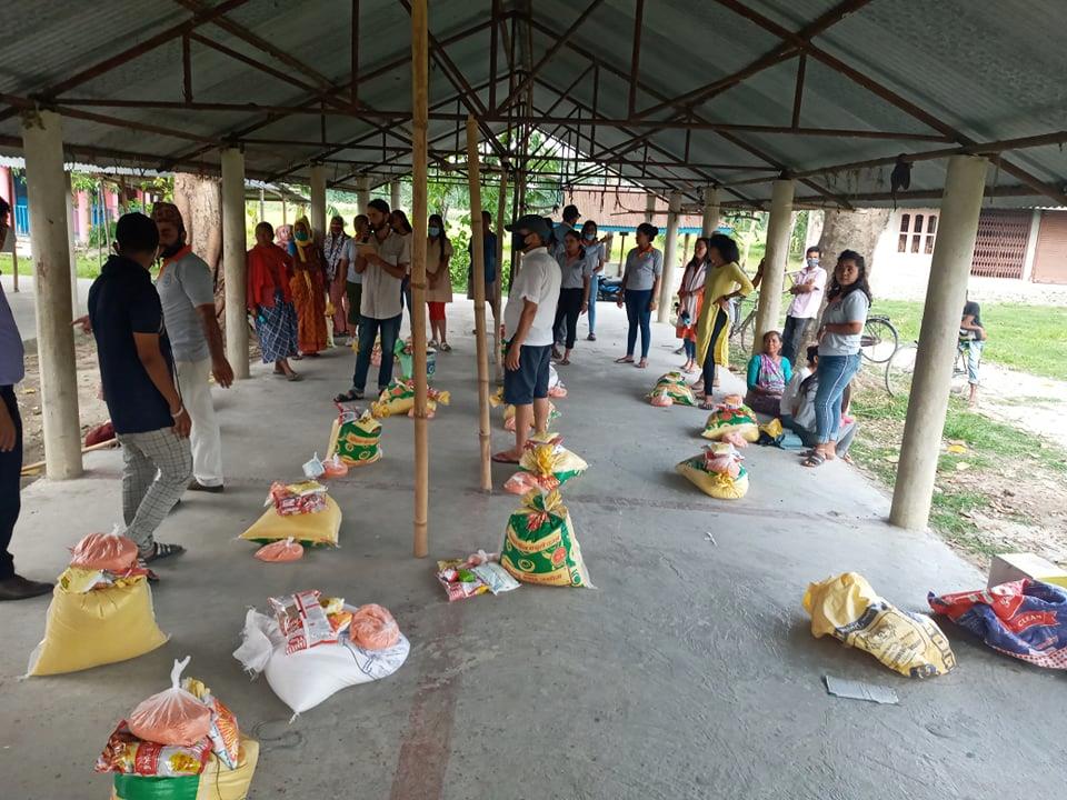 आरम्भद्वारा विपन्नलाई राहत