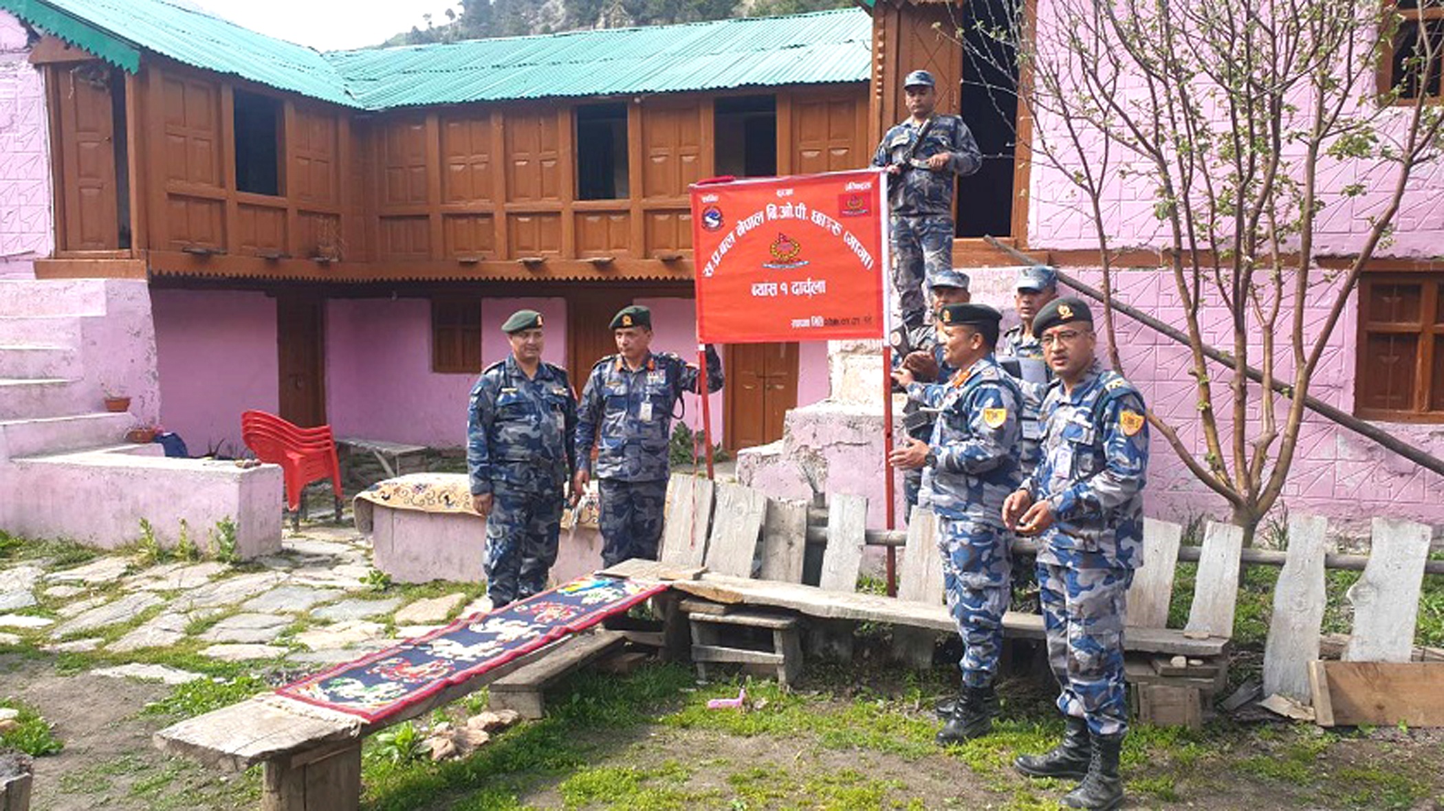 अतिक्रमित क्षेत्र नजिक सुरक्षा पोष्ट स्थापना