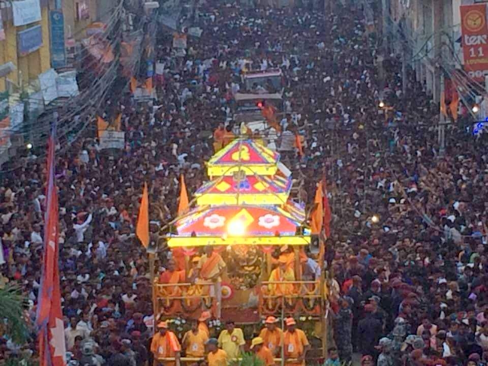 रथयात्राको ५५ औं संस्करण आज :  ५ लाख सहभागी बन्ने अनुमान, ५ हजार प्रहरी परिचालन