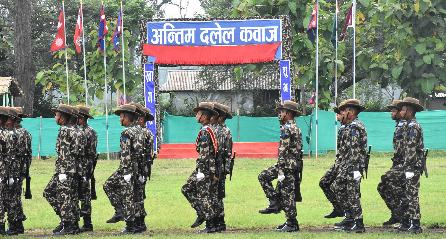 नेपाली सेनाका ७७१ सैन्यहरु सिपाही दर्जामा प्रवेश