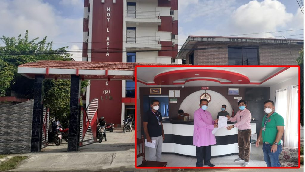 एसियाटिक होटलमा ६५ शैय्याको आइसोलेसन सञ्चालन