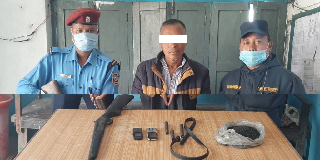 हातहतियारसहित पाँच जना पक्राउ