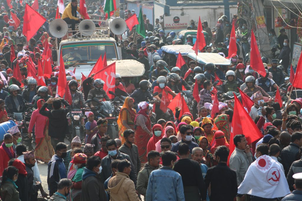 नेकपा प्रचण्ड–माधव समूहद्वारा चौथो चरणको आन्दोलन घोषणा
