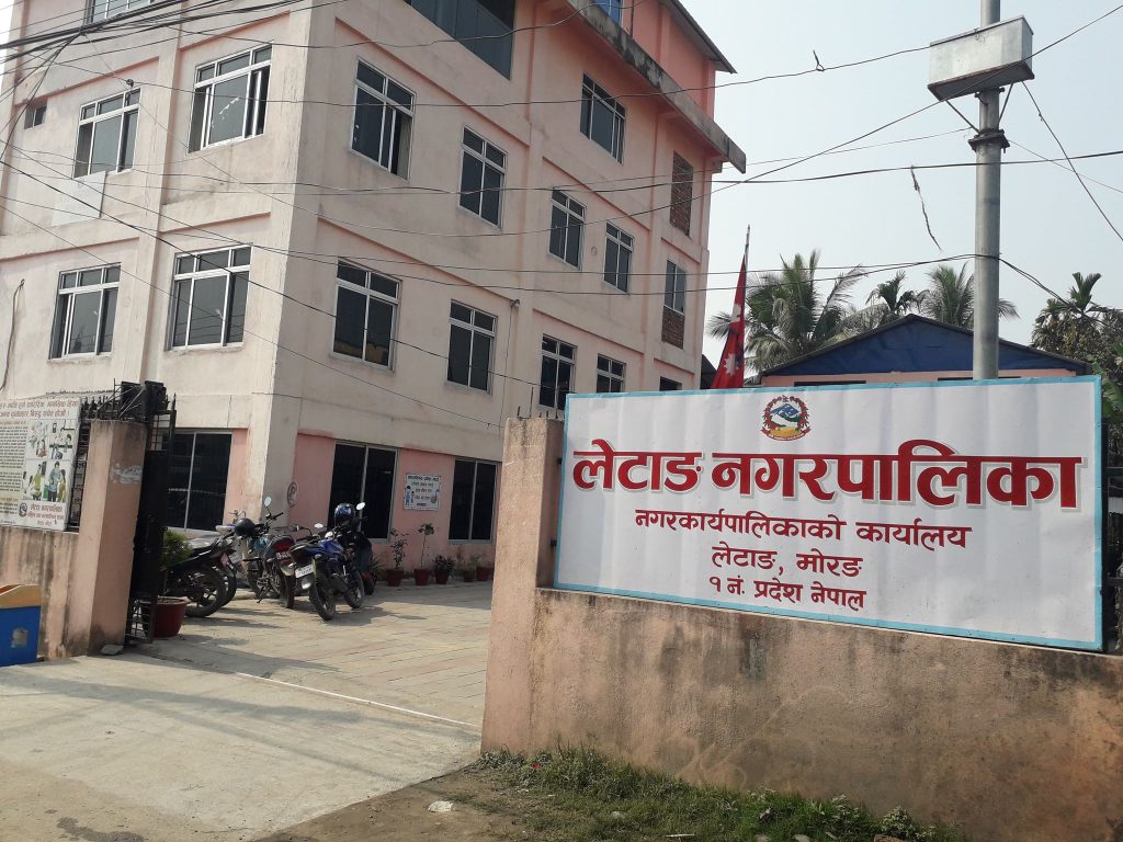 युवा तथा खेलकुदमन्त्रीको गृहनगर लेटाङमा गाउँपालिकाभन्दा कम बजेट