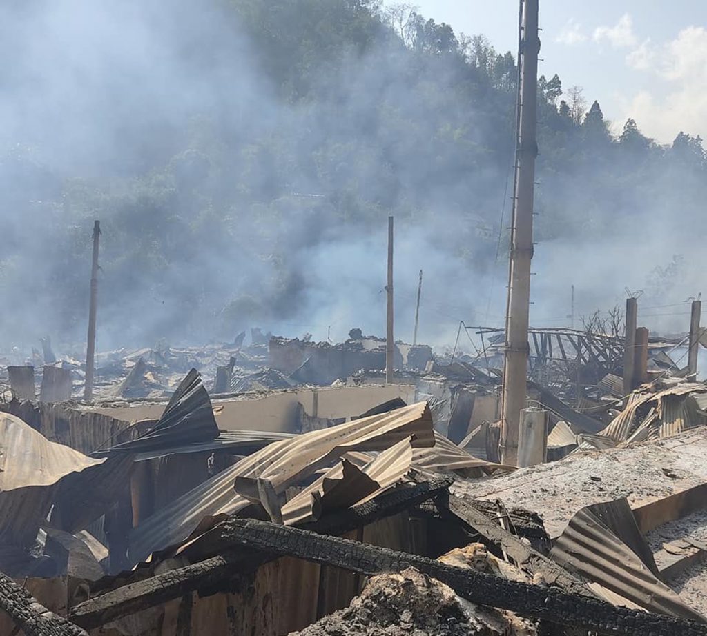 ताप्लेजुङमा आगलागी, एक घर जलेर नष्ट