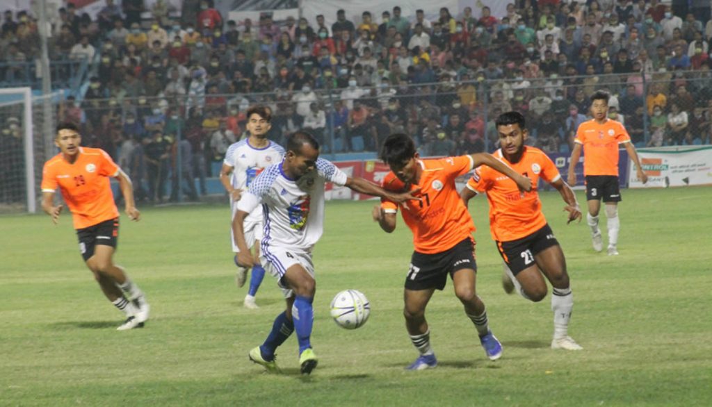 विराट गोल्डकप :  विराटनगरलाई हराउँदै एपीएफ फाइनलमा