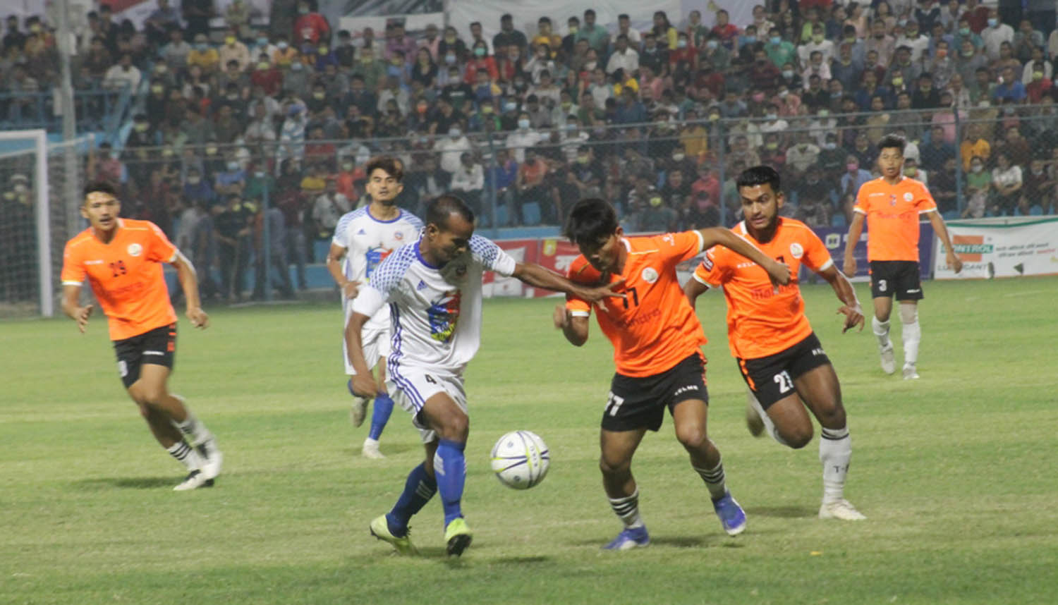 विराट गोल्डकप :  विराटनगरलाई हराउँदै एपीएफ फाइनलमा