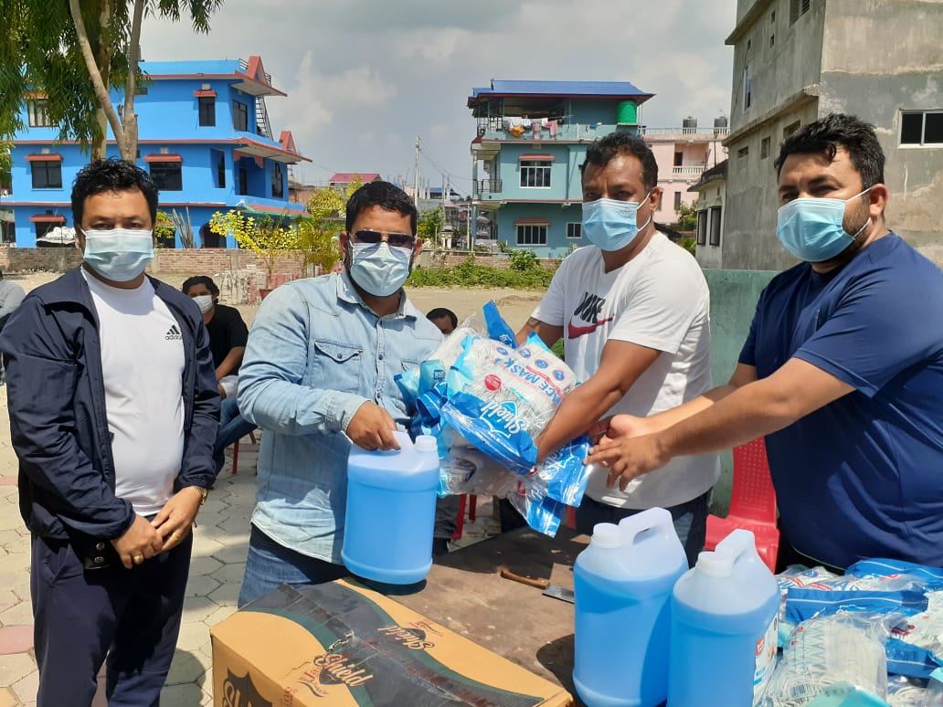 काँग्रेसद्वारा स्वास्थ्य सामाग्री हस्तान्तरण