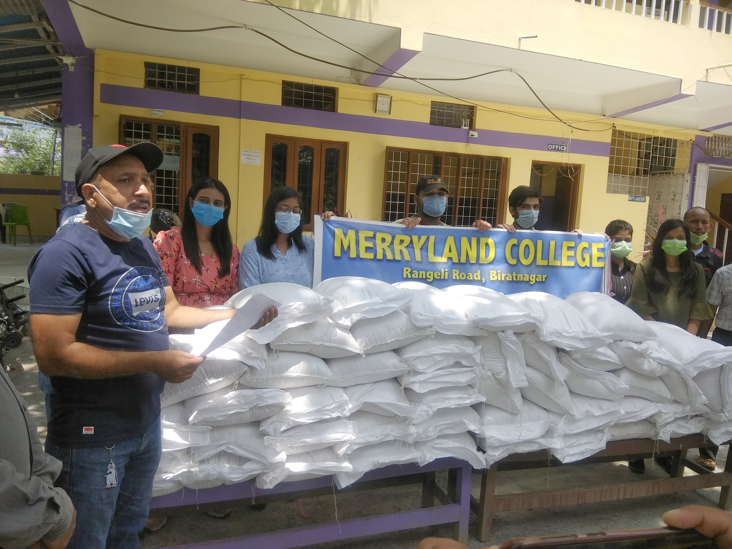 मेरिल्याण्डद्वारा तीन संस्थालाई खाद्यान्न प्रदान