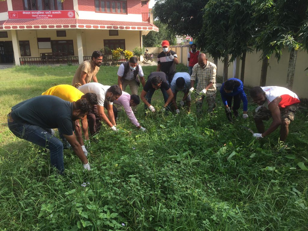 ‘हाम्रो समाज, हाम्रो दायित्व’ अभियानको सरसफाई कार्यक्रम