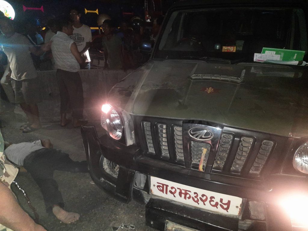 विराटनगर कञ्चनबारीमा दुर्घटना, एक जना गम्भीर