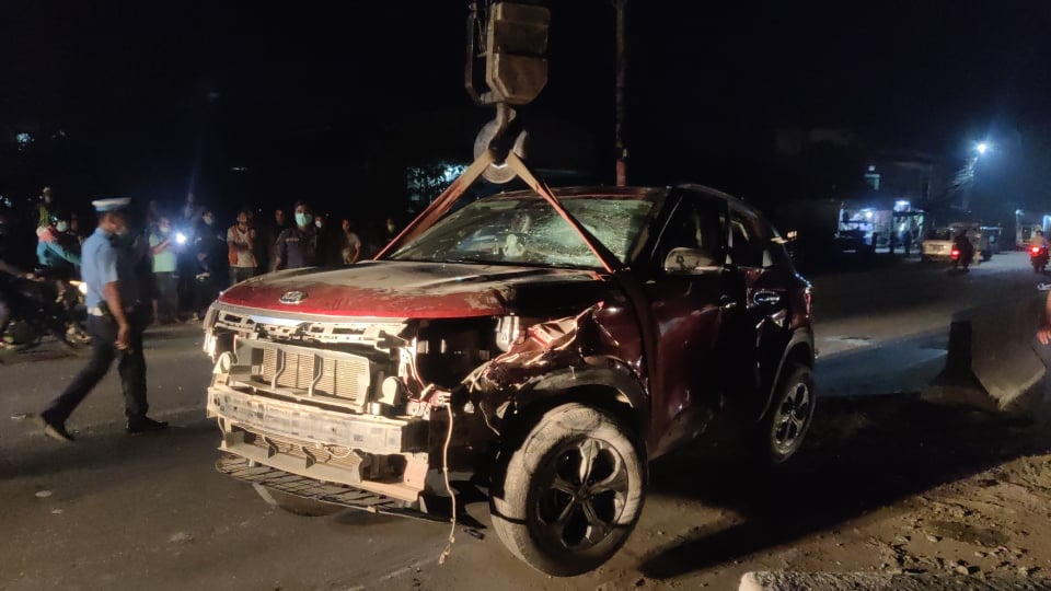 विराटनगर दुर्घटना अपडेट : सेनाको कार प्रहरी नियन्त्रणमा, ओभरटेक गर्दा दुर्घटना