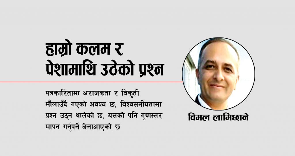 हाम्रो कलम र पेशामाथि उठेको प्रश्न
