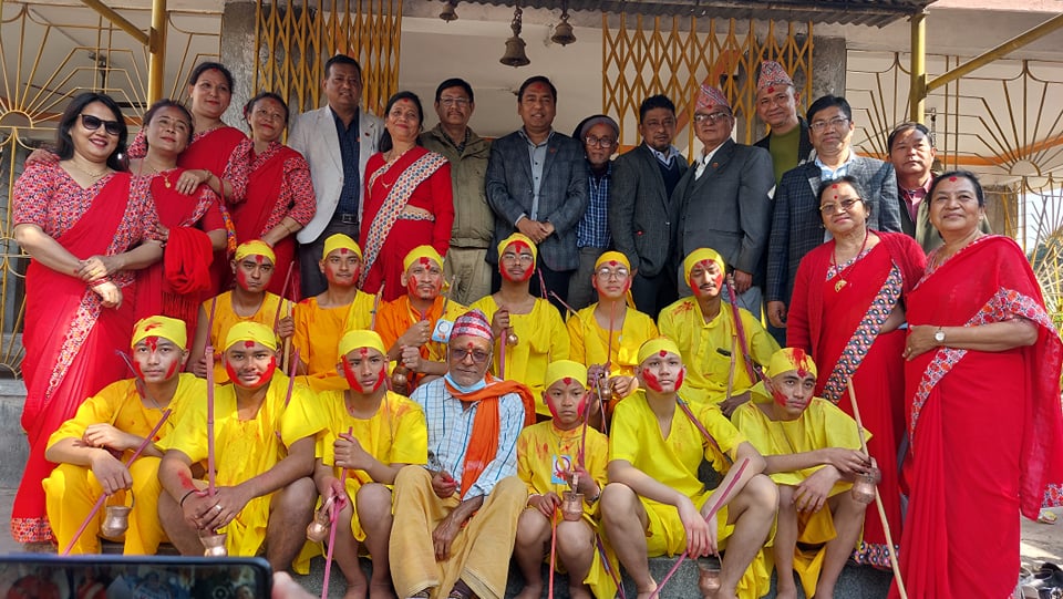 बगलामुखी मन्दिरमा  १२ बटुकको सामूहिक ब्रतबन्ध