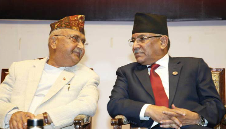 ओलीलाई प्रचण्डको फोन: एमसीसीबारे निर्णय लिन आग्रह