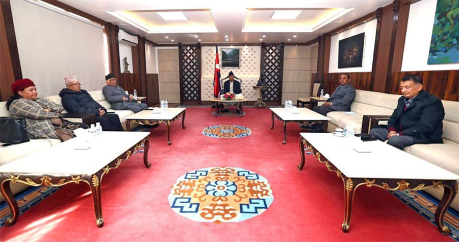 एमसीसीको विषयमा छलफल गर्न सत्ता गठबन्धनको बैठक सुरु