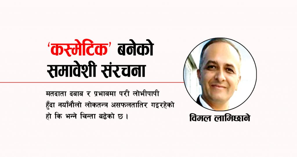 ‘कस्मेटिक’ बनेको समावेशी संरचना