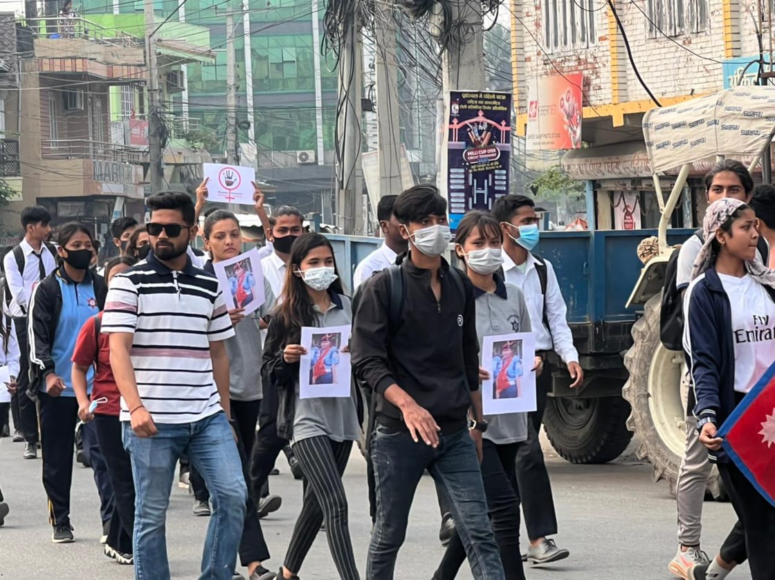 लेटाङ घटनाको दोषीलाई कारवाही मागगर्दै विराटनगरमा प्रदर्शन