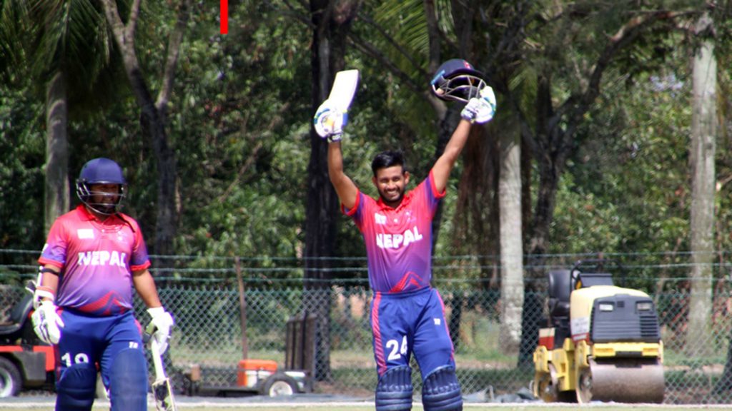 आइसिसी विश्वकप क्रिकेट लिग–२ मा पपुवा न्युगिनीमाथि नेपाल संघर्षपूर्ण जित
