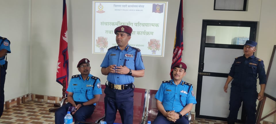 मोरङका नयाँ प्रहरी प्रमुखको प्रतिबद्धता : शान्तिपूर्ण निर्वाचनमा केन्द्रीत
