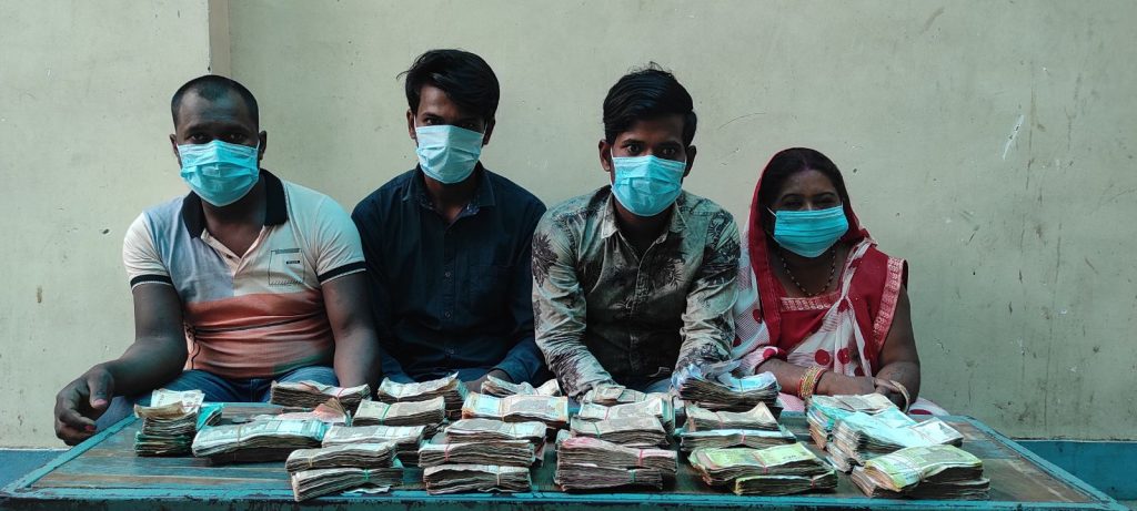 स्रोत नखुलेको भारतीय  नोटसहित विराटनगरबाट चार जना पक्राउ