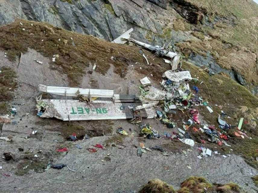 तारा एयरको विमान दुर्घटनाग्रस्त अवस्थामा फेला