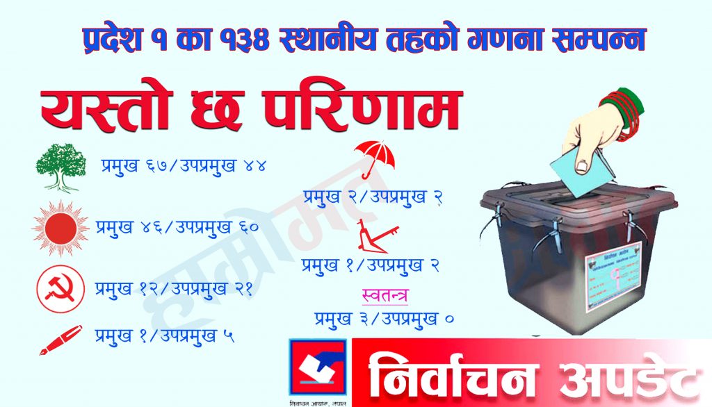 प्रदेश १ मा अब मेचीनगर, त्रियुगा र कटारीको नतिजा बाँकीः कसले कति जिते ?