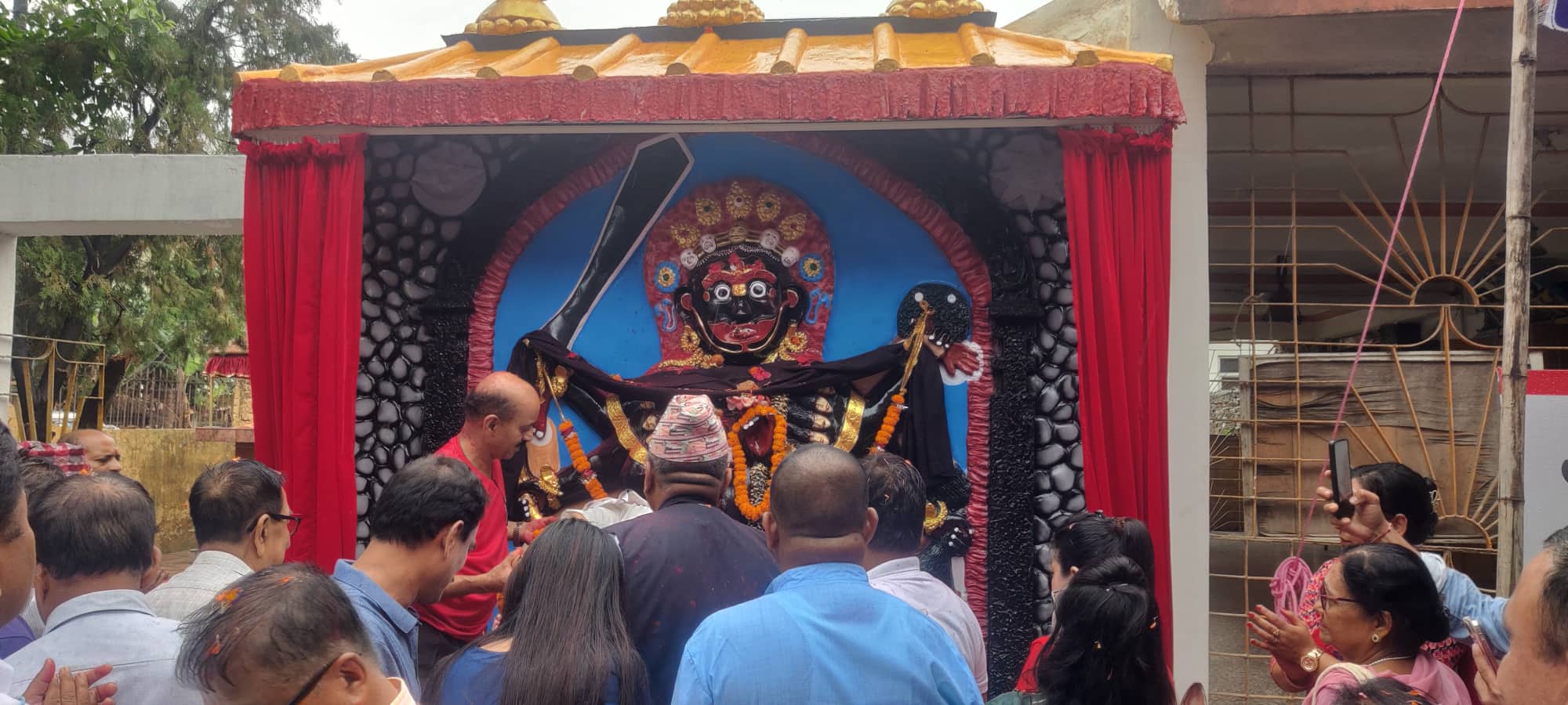 झी पुचः मा काल भैरवको मूर्ती अनावरण