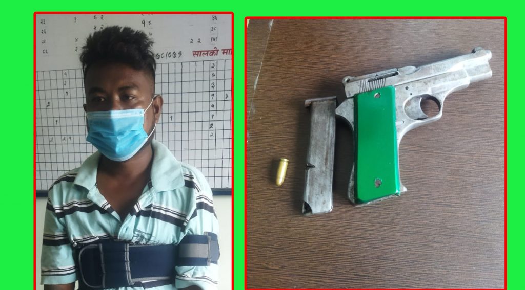 चोरीको मोटरसाइकल किन्ने गिरोह पेस्तोलसहित पक्राउ