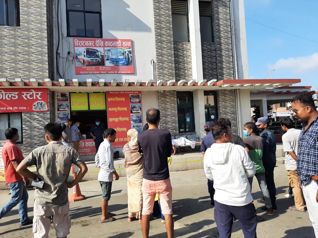 विराटनगर बसपार्कमा मृत भेटिए एक पुरूष