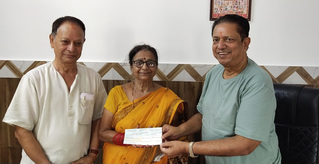 गोयलद्वारा कालीमन्दिरलाई सहयोग