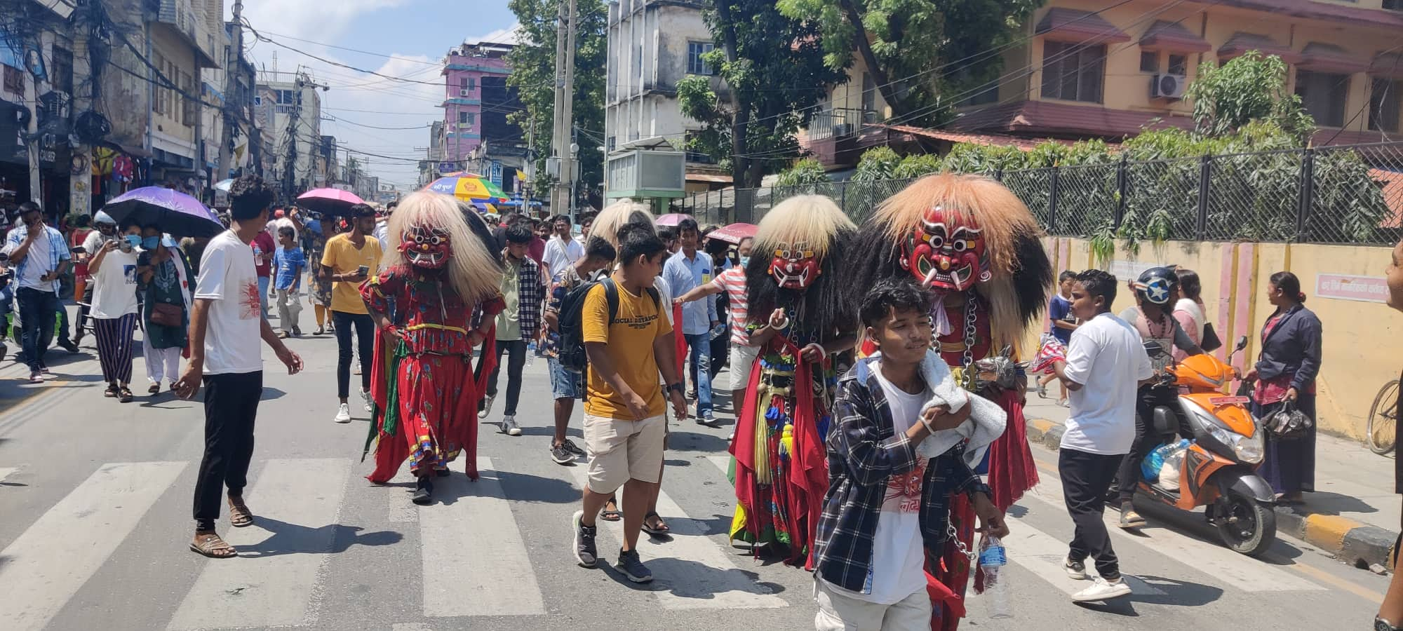 विराटनगरमा संयुक्त गाईजात्रा (फोटो)