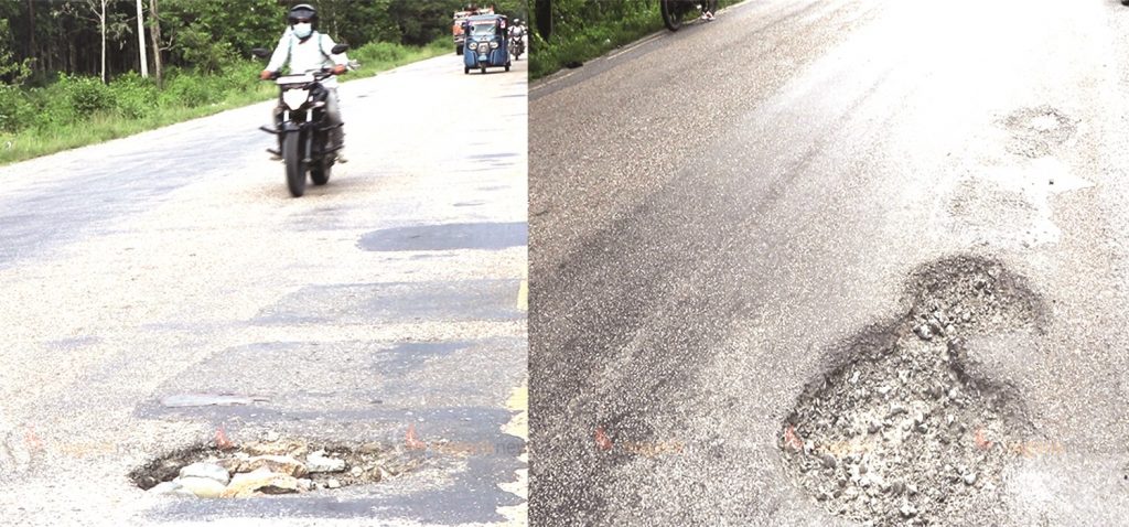 क्षतविक्षत सडकले बढ्यो दुर्घटना