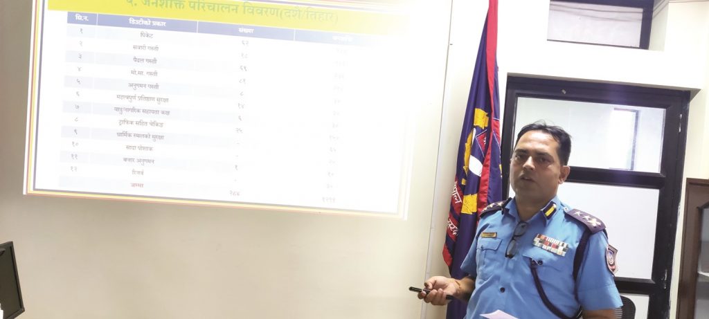 मोरङ प्रहरीको चाडपर्व लक्षित सुरक्षा योजना , सुरक्षाका लागि १३ सय प्रहरी फिल्डमा खटाइने