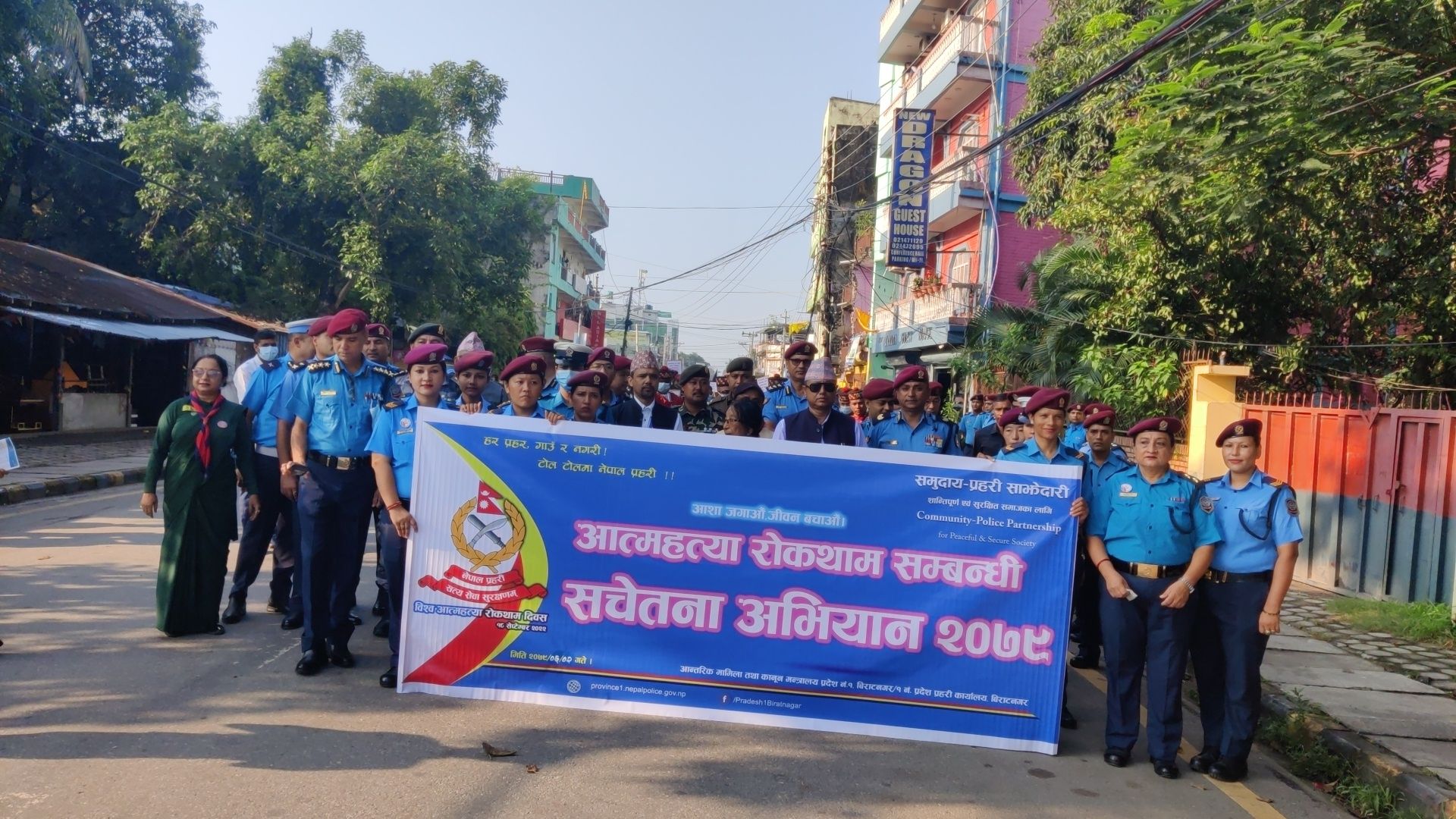 आत्महत्या विरुद्ध प्रहरीको विशेष अभियान सुरु (फोटो सहित)