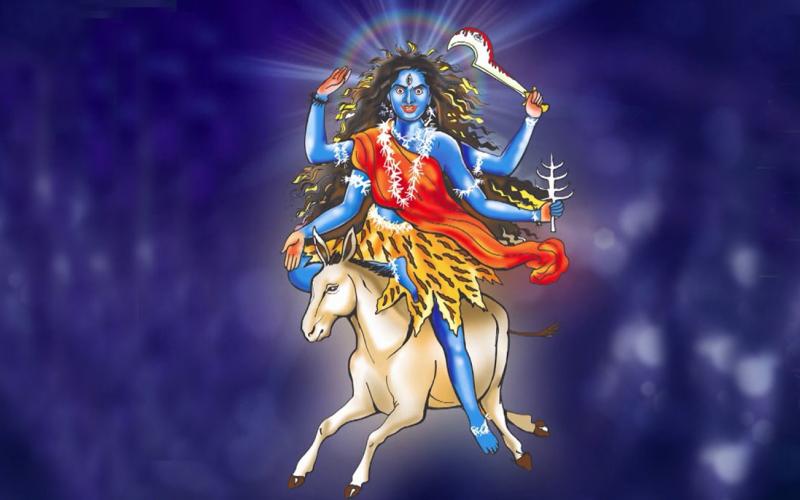 आज कालरात्रि देवीको पूजा आराधना गरिँदै