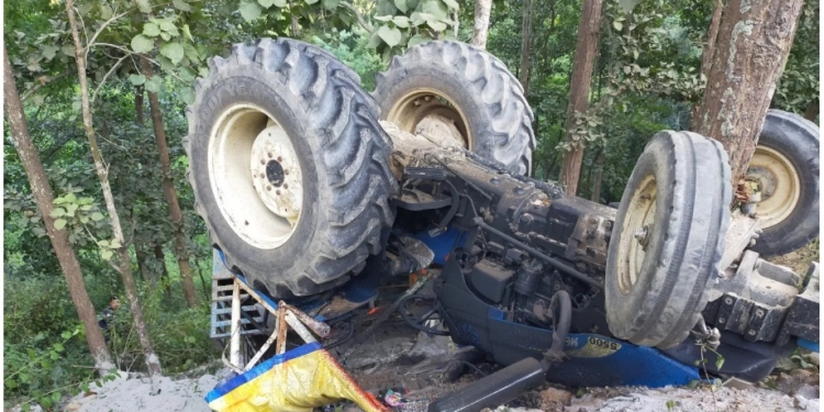 ताप्लेजुङमा ट्याक्टर दुर्घटना, दाजुभाइसहित ४ जनाको मृत्यु