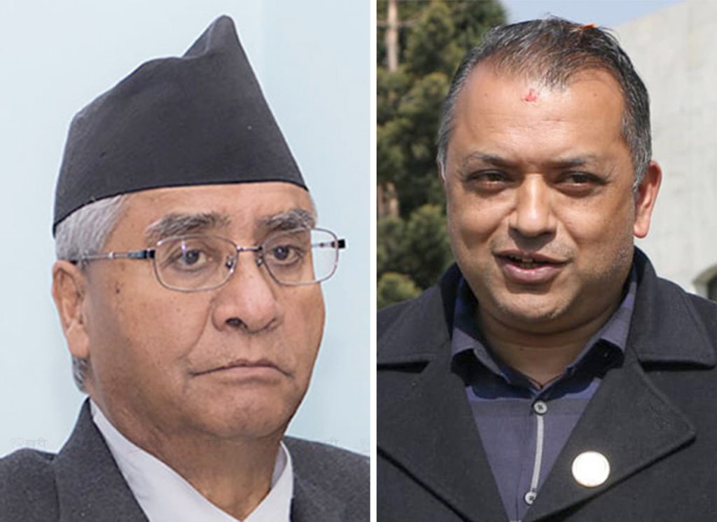 उम्मेदवारी फिर्ता लिएर सहयोग गरिदिन  देउवालाई गगनको आग्रह