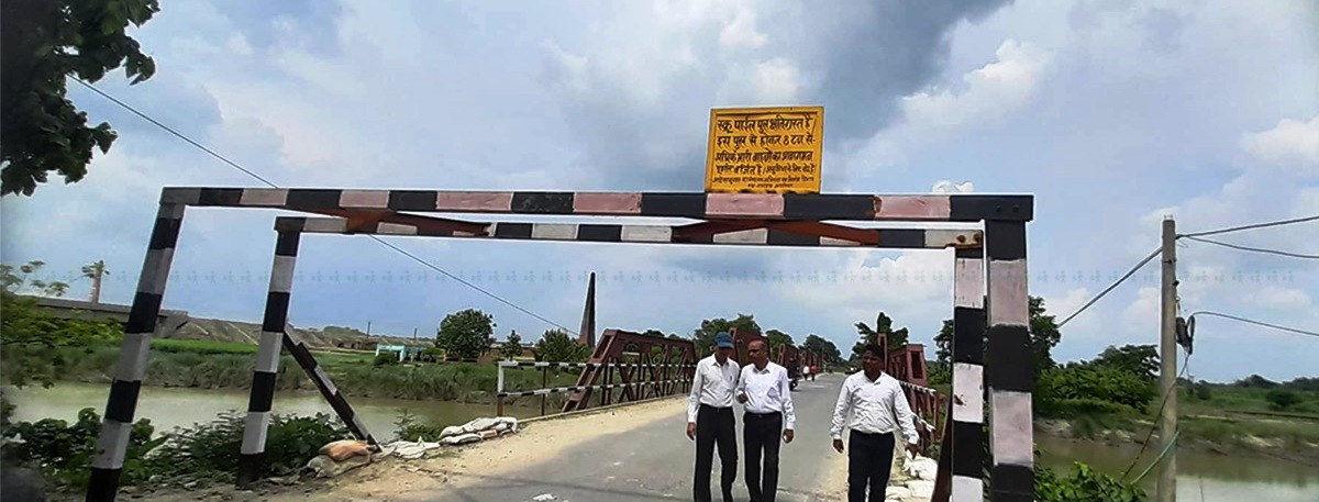 भारतीय पक्षको अवरोध हटेपछि मंगलबार साँझदेखि मीरगन्ज पुल सञ्चालनमा