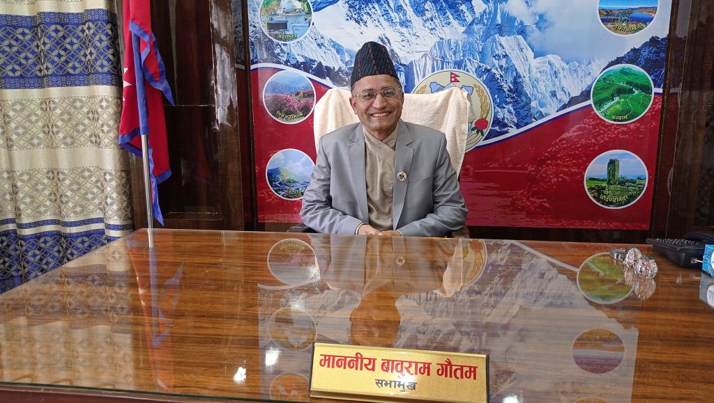 प्रदेश नम्बर १ को सभामुख बाबुराम गौतम निर्विरोध निर्वाचित