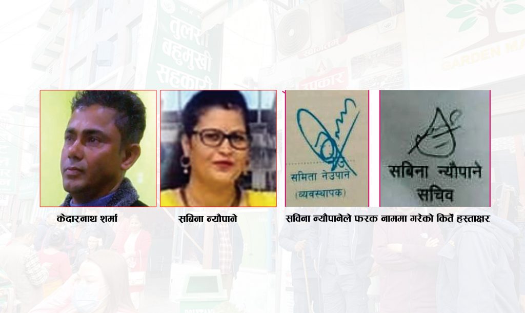 सचिव न्यौपानेको किर्ते नाम, किर्ते हस्ताक्षर !