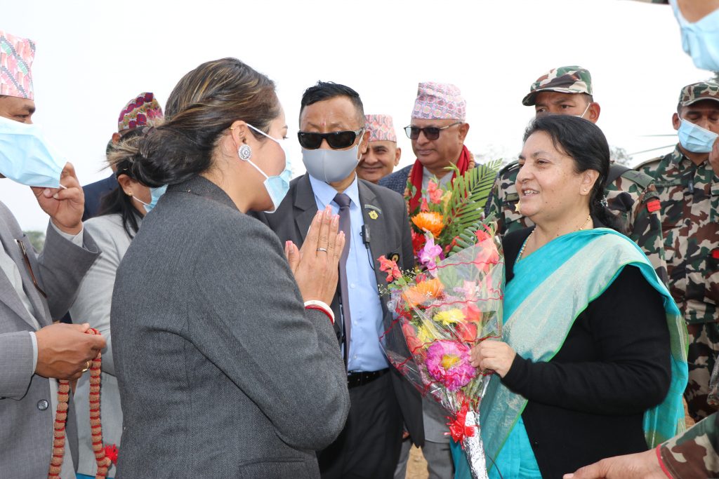 अरुण नदीको लाभ भोजपुरले पनि पाउनु पर्छ: राष्ट्रपति भण्डारी