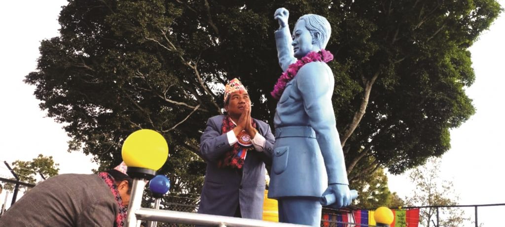 क्रान्तिनायक राईको सालिक अनावरण