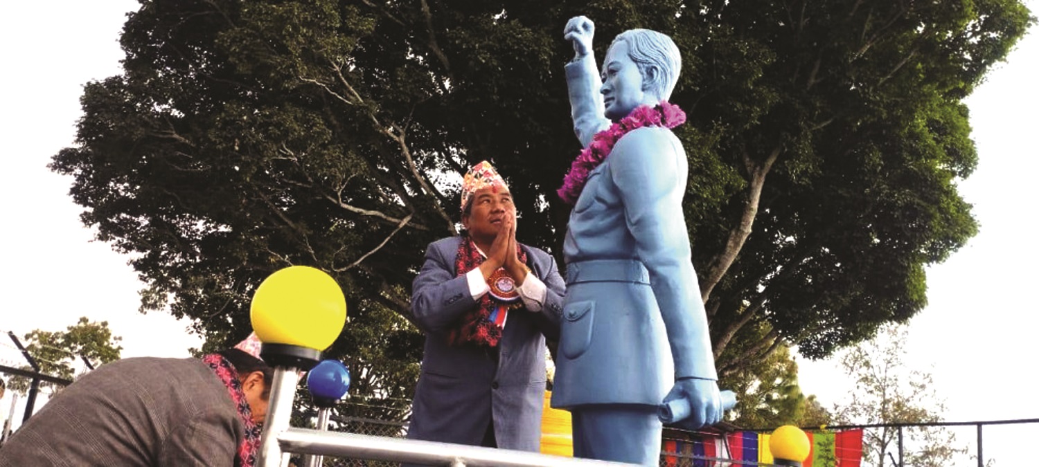 क्रान्तिनायक राईको सालिक अनावरण