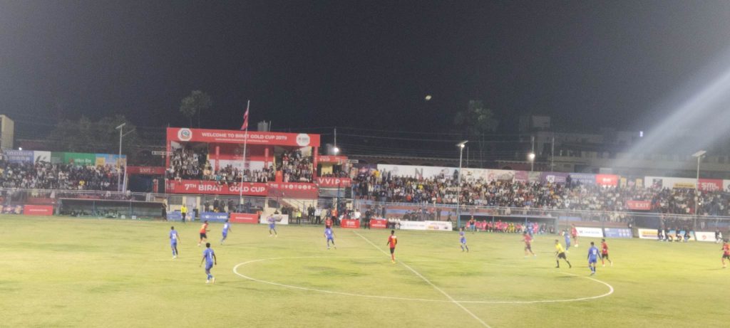 विराट गोल्डकपको फाइनल सुरू : घरेलु टिम विराटनगर सिटीको सुरुवाती अग्रता